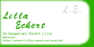 lilla eckert business card